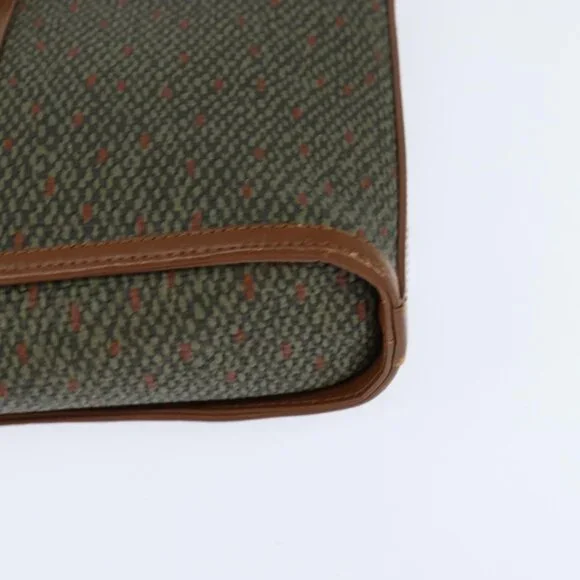 Authentic SAINT LAURENT Shoulder Bag PVC Leather Brown Gold - Picture 7 of 16